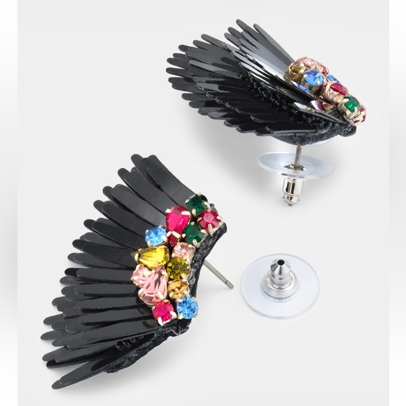 πΊπHPππΊ NWT Mignonne Gavigan Mega Mini Madeline Earrings Black Multi - Picture 14 of 16